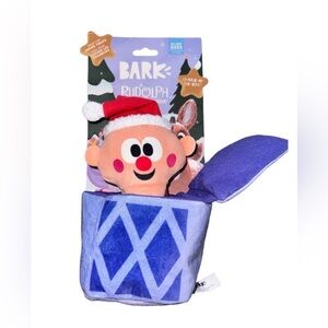 Bark X  Rudolph The Red Nosed Reindeer Charlie In The Box Dog Toy